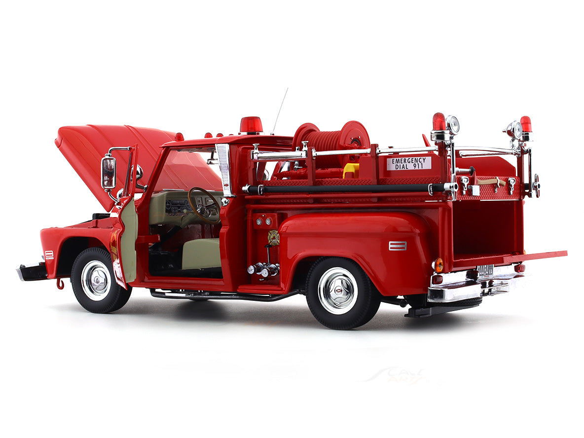 1965 Chevrolet C20 Fire Truck 1:18 SunStar diecast scale model car