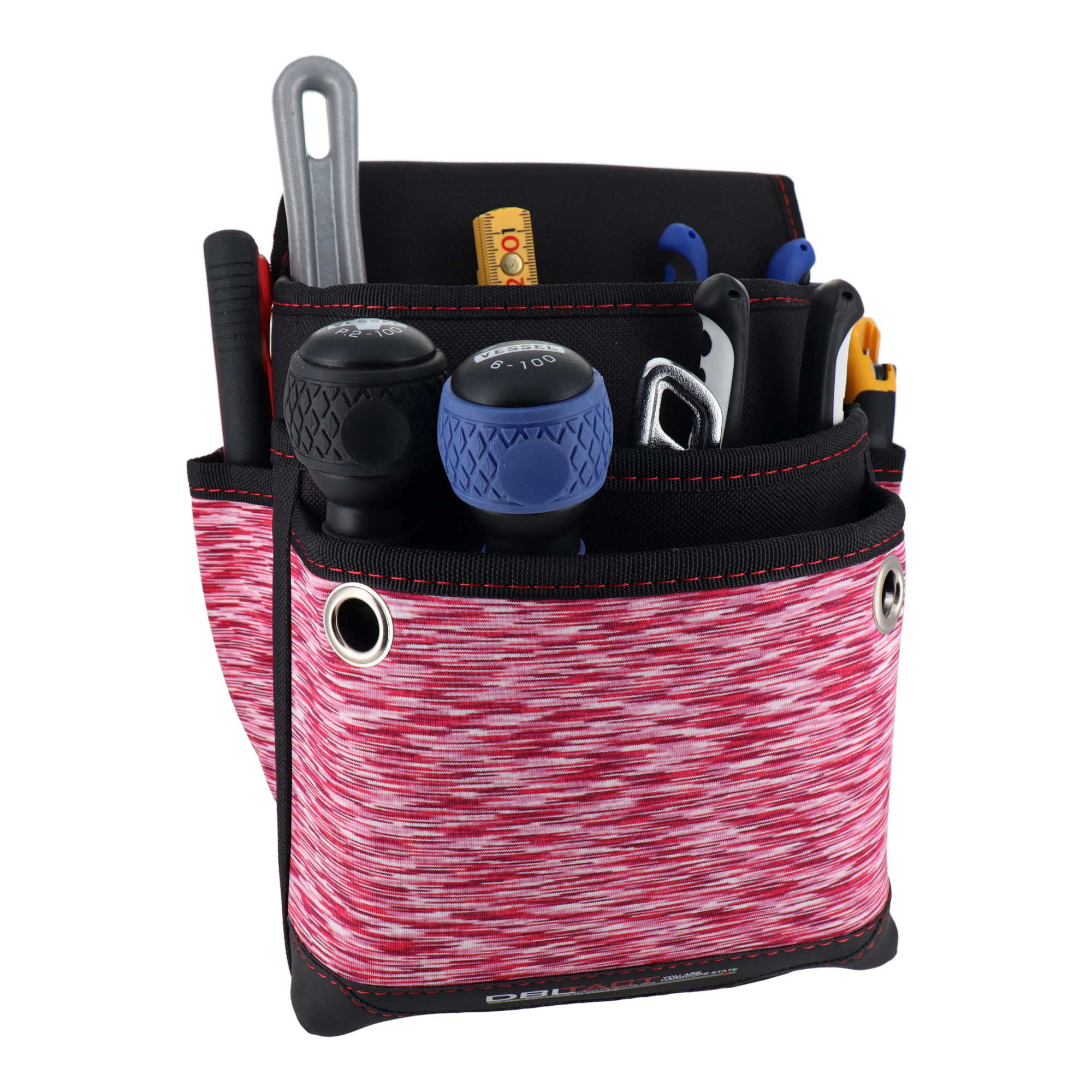 DT-03W-KR 作業ベルト・収納袋 腰袋 腰袋 3段大・ワイド