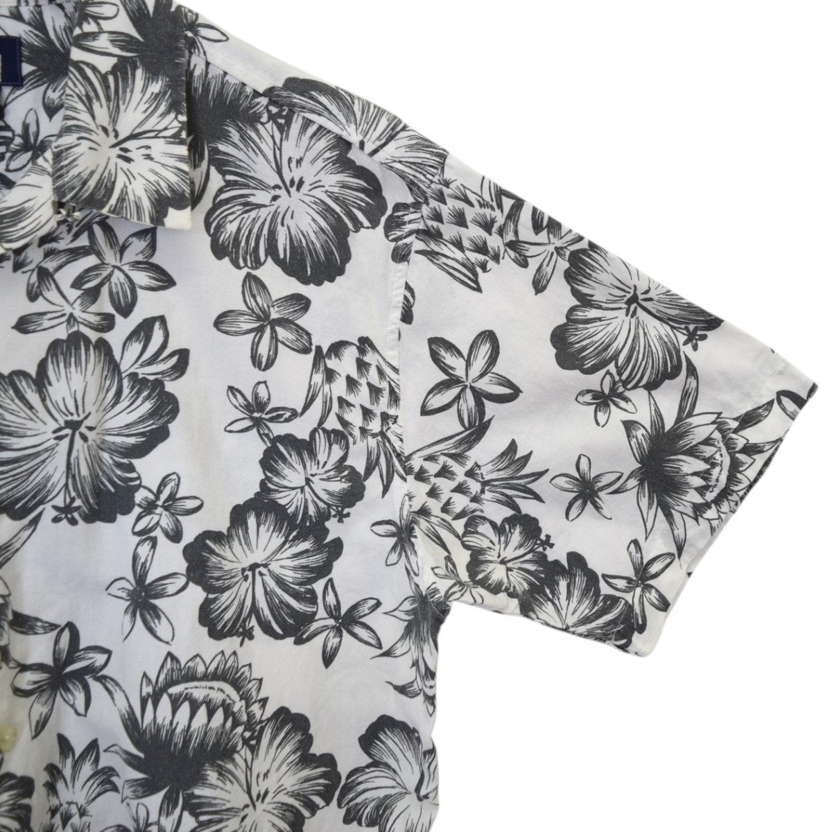 stussy(ステューシー) 裾刺繍コットンアロハシャツ 90Sヴィンテージ