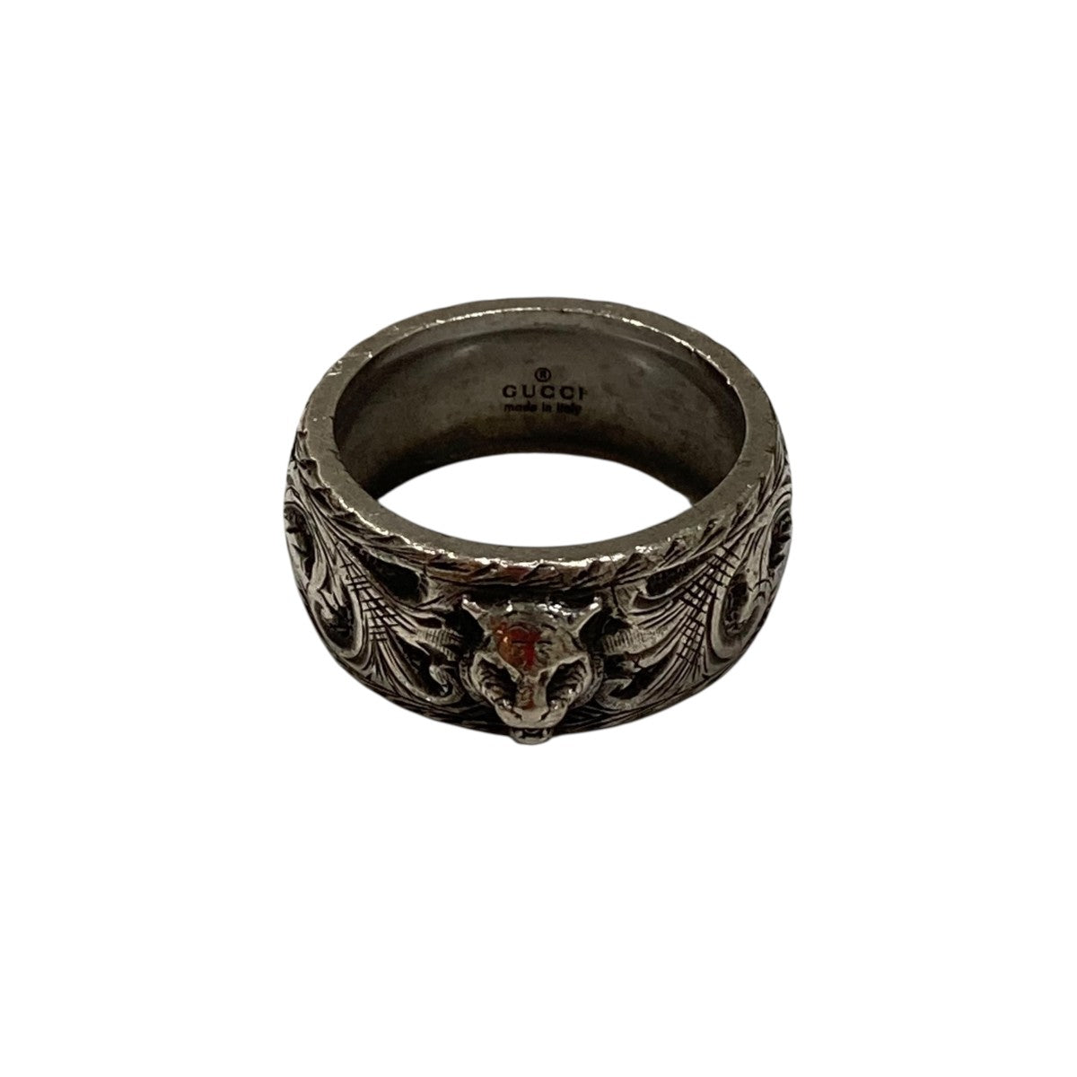 GUCCI(グッチ) キャットヘッドリング43357 43357 シルバー サイズ 18