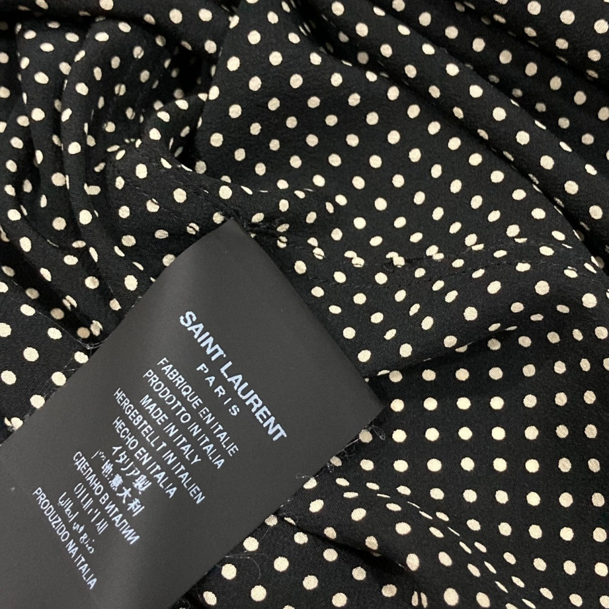 Saint Laurent Paris(サンローランパリ) ドットリボンブラウス650235