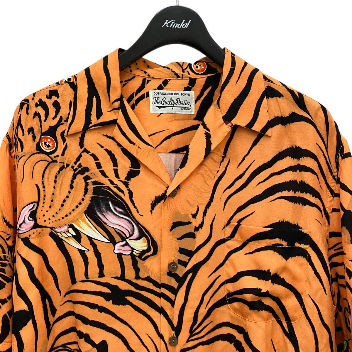 WACKO MARIA(ワコマリア) 22SS虎柄アロハシャツ オレンジ サイズ L