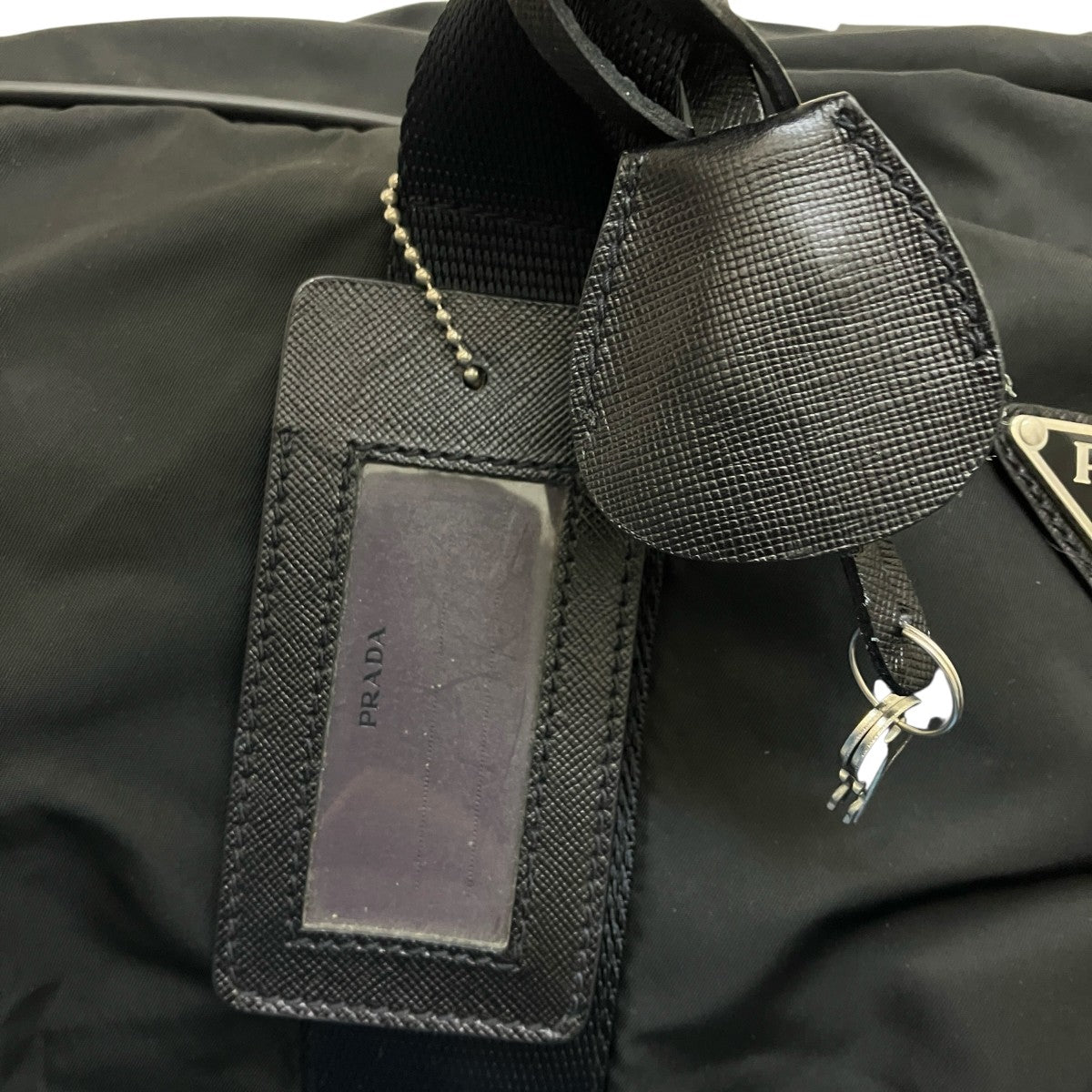 PRADA(プラダ) ショルダー付ボストンバッグ ユニセックス 56 ブラック