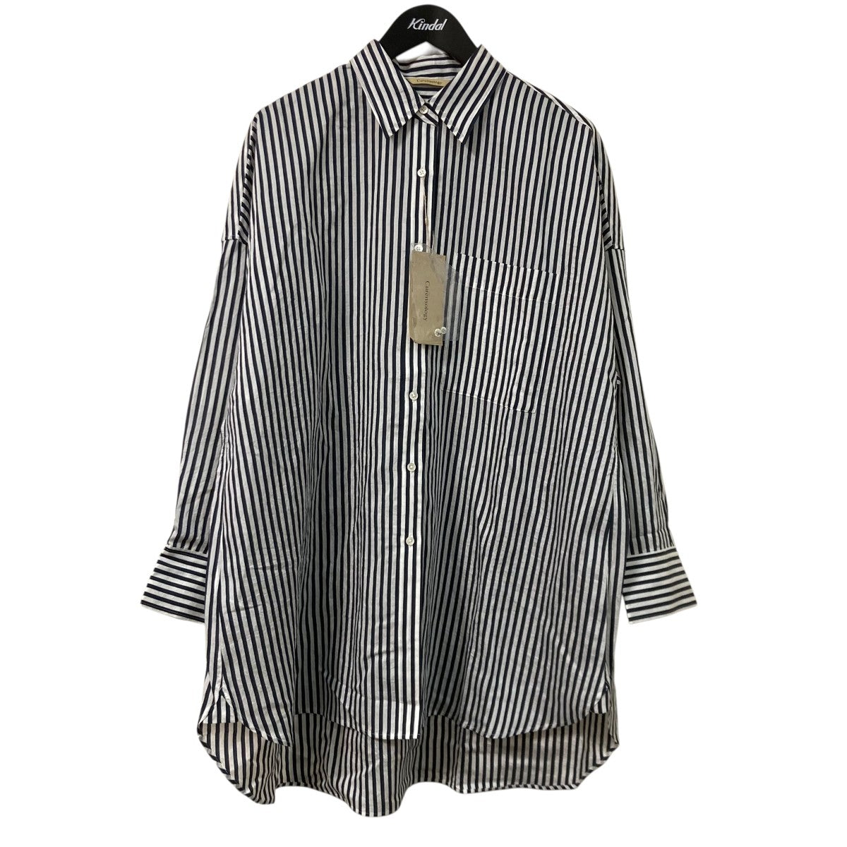 Curensology(カレンソロジー) ワッシャーストライプシャツストライプ