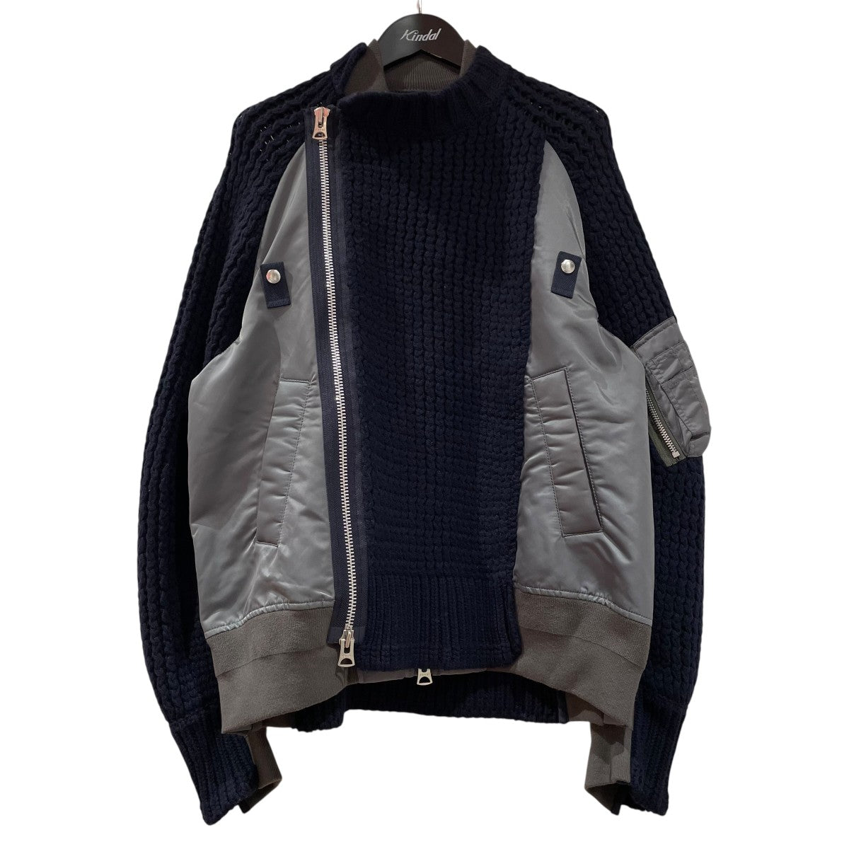 sacai(サカイ) 23AWニットジャケット23-03165M 23-03165M ネイビー