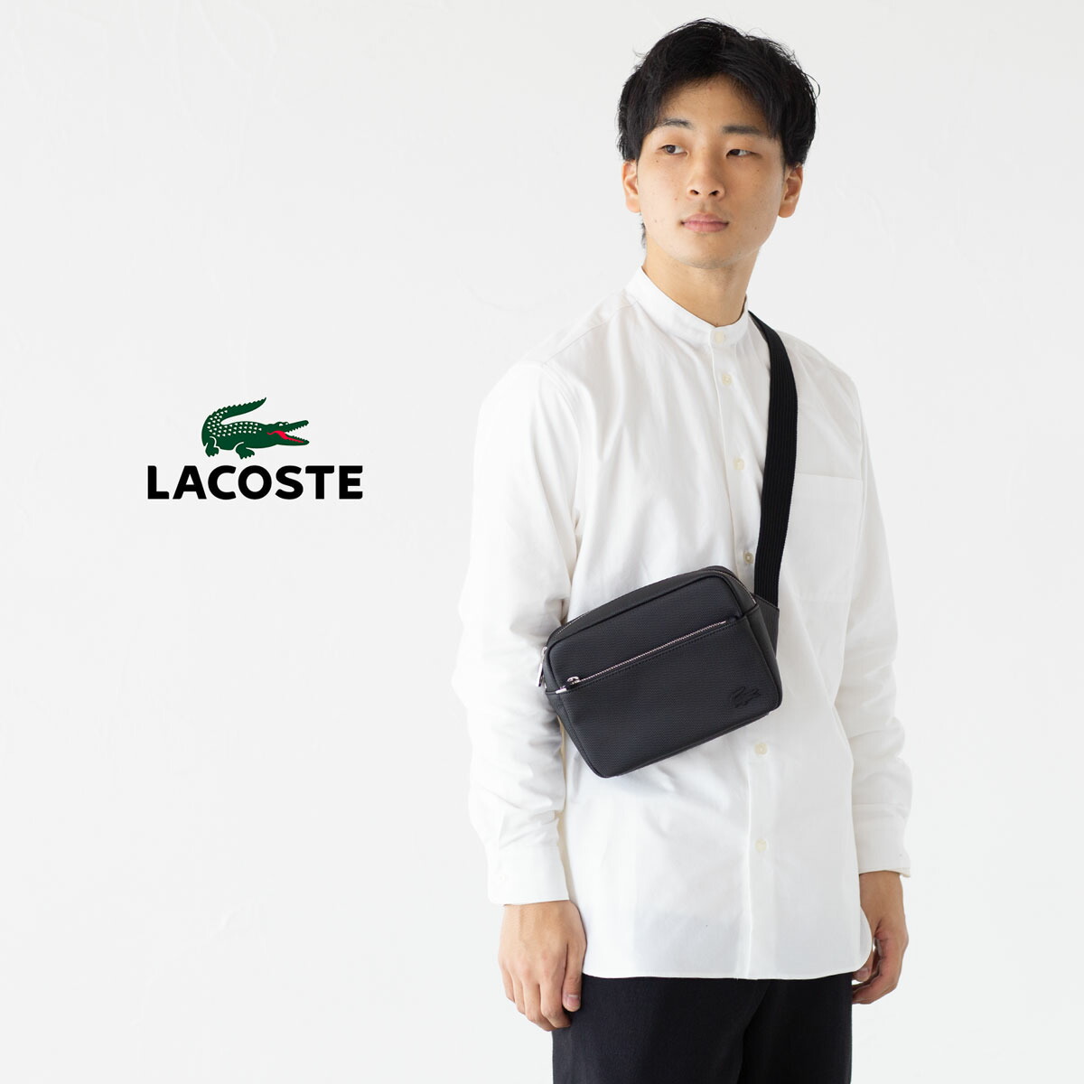 楽天市場】ラコステ メンズ クラシック ショルダーバッグ LACOSTE