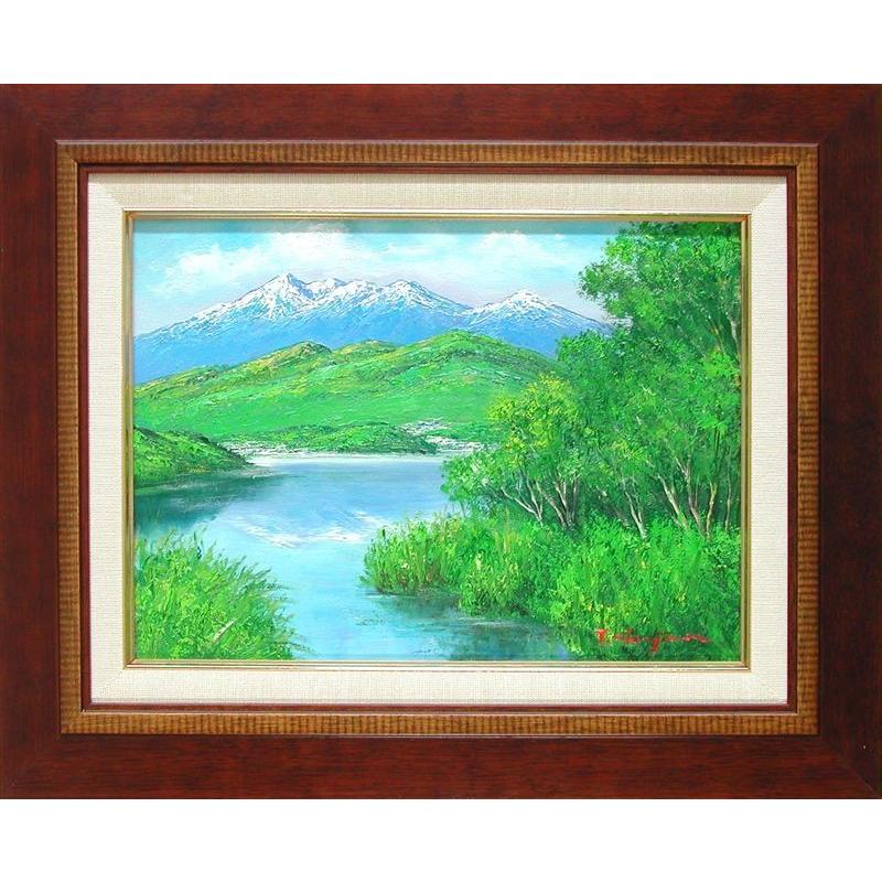 楽天市場】絵画 油絵 木曽 駒ヶ岳 （岡島哲夫） 送料無料 【海・山