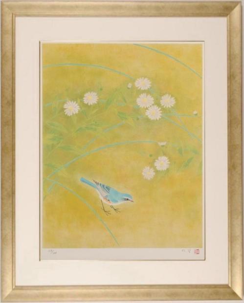 楽天市場】森田りえ子 朧ろ月 桜 絵画 満月 和風 インテリア 木版画