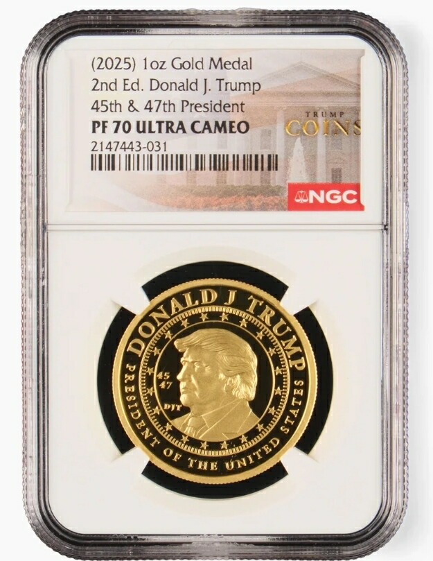 2020 カメルーン ドナルド・トランプ 1000F銀貨－NGC PF70 UC 2020