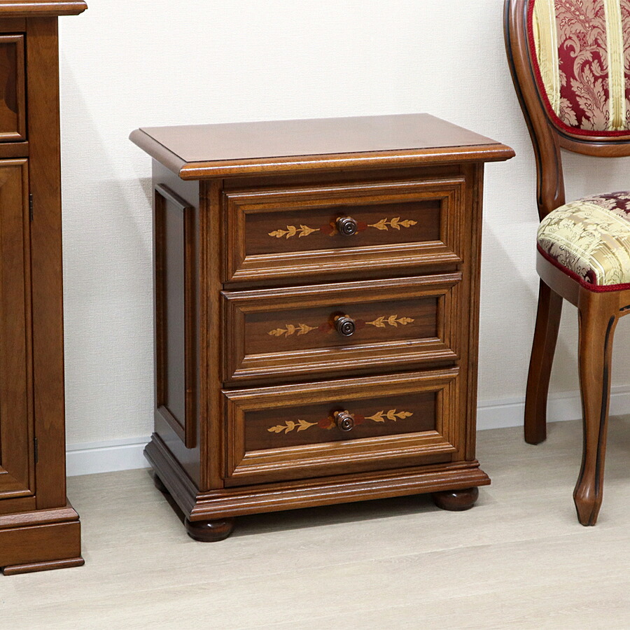 楽天市場】TAROCCO VACCARI ナイトチェストイタリア家具 ブラウン