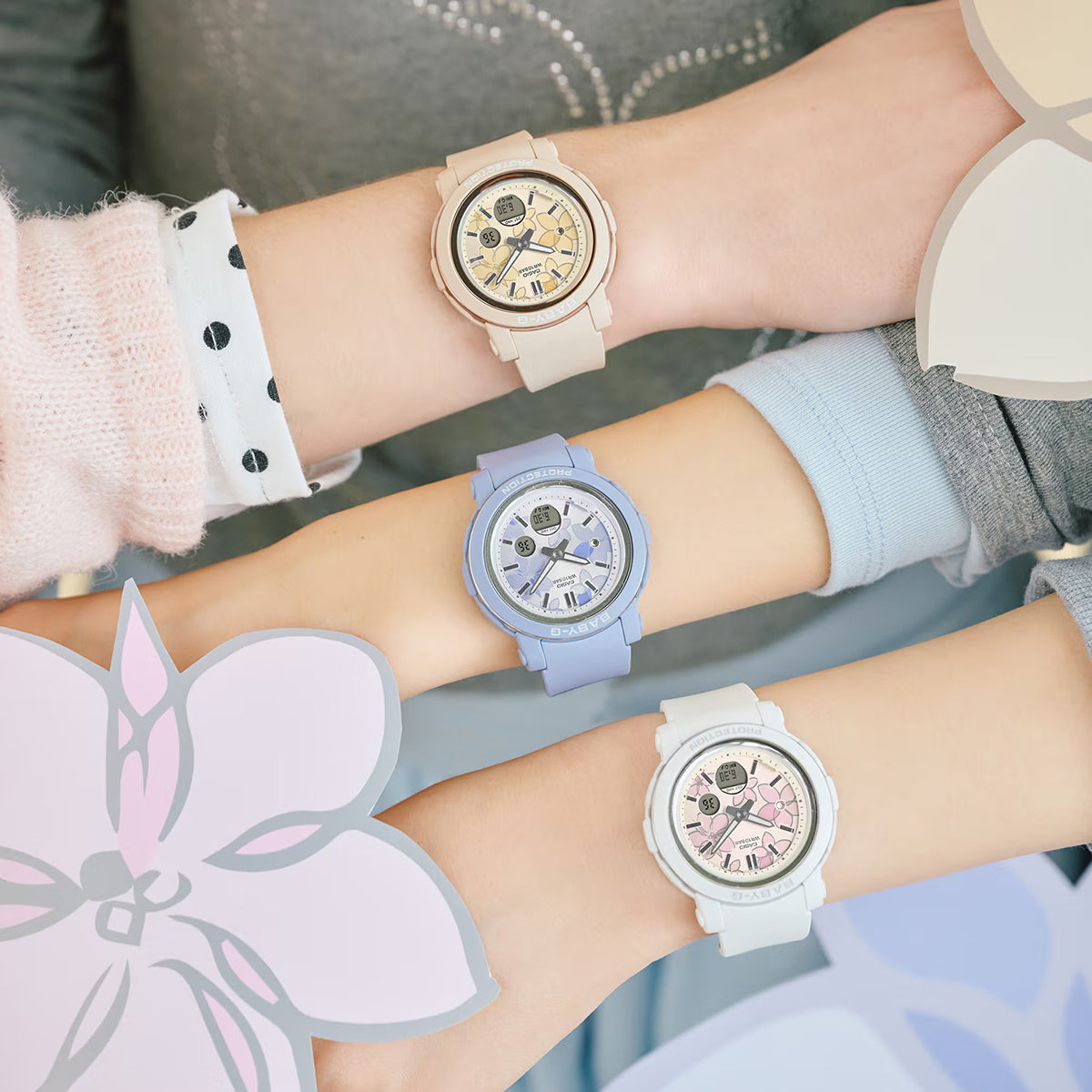 BABY-G ネクストエレガントフラワー 花柄ダイヤル BGA-290FL-4AJF