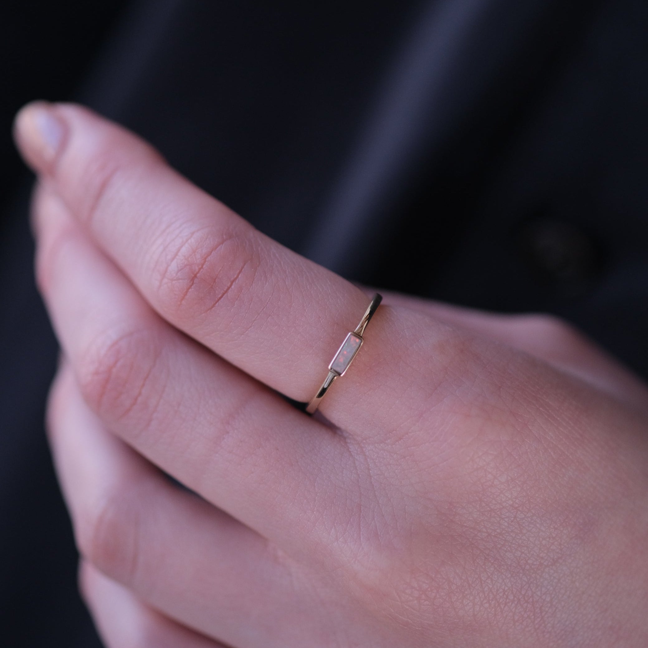 sowi：オーロラオパール リング