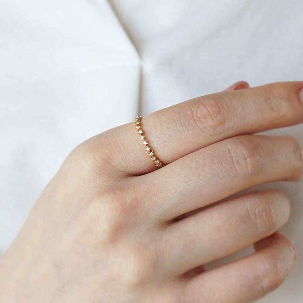 sowi：スターダスト ハーフエタニティリング 302R0072