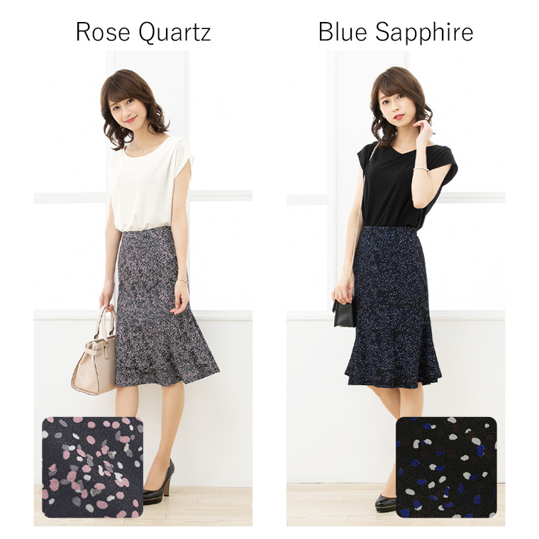 mimigrant スカート エミリー ルミエール sk011-04 きれいめ 着やせ