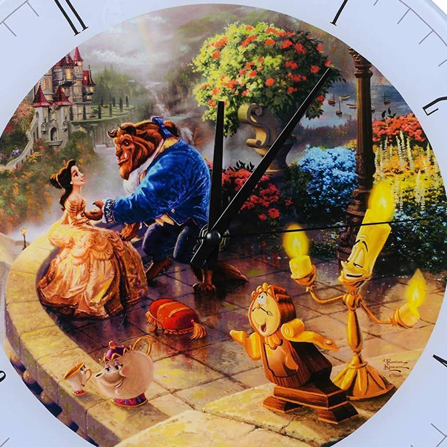Disney（ディズニー） 美女と野獣掛時計 ディズニーワールド掛時計