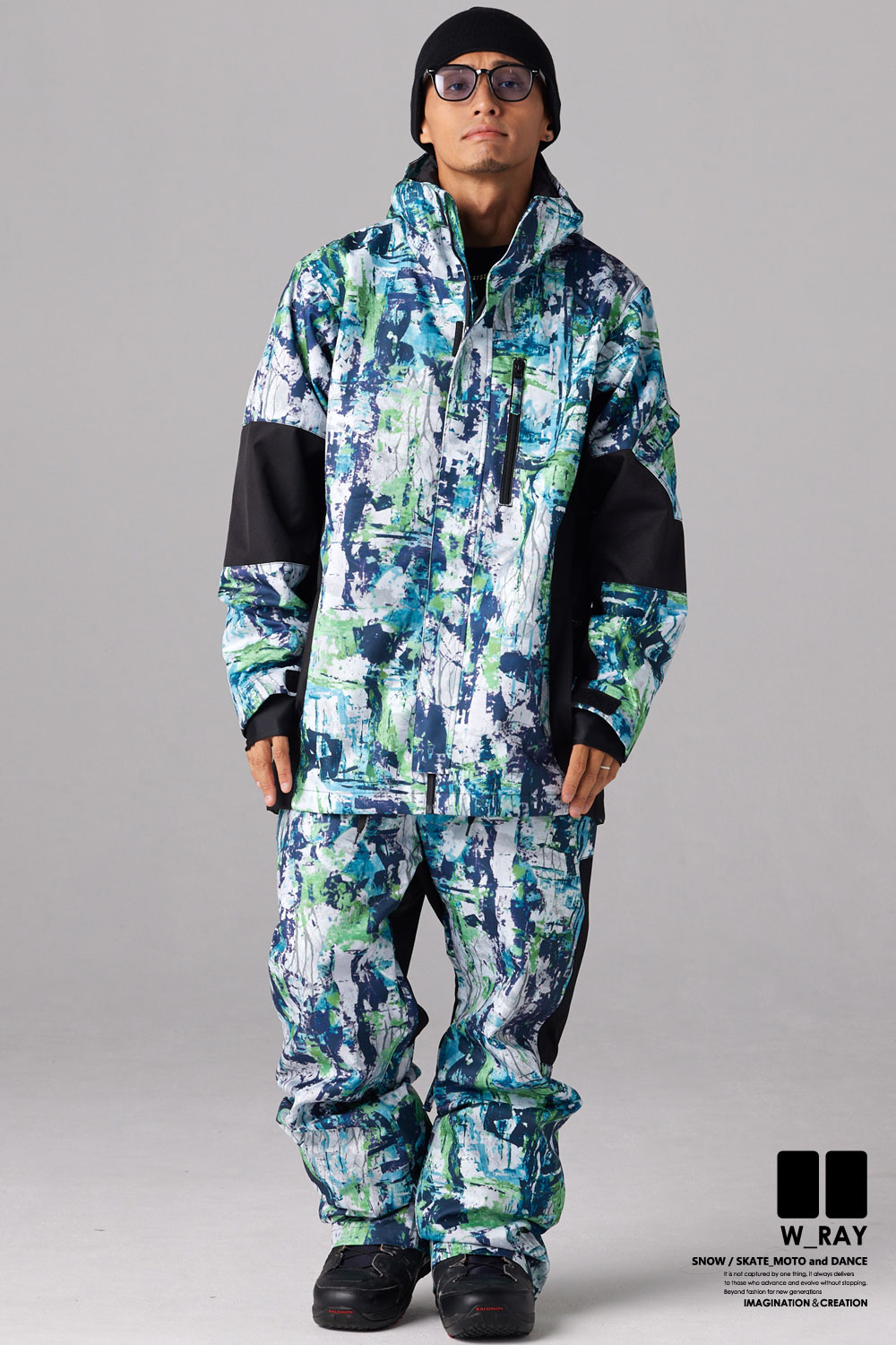リアリズム スノーボード ウェア メンズ レディース 上下 セット