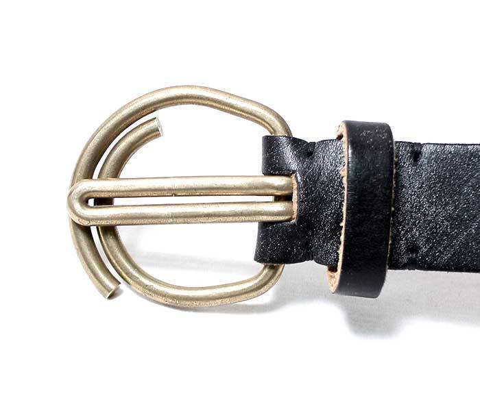 テンダー/TENDER Co. 英国製 SPIRAL BLACKバックルレザーベルト(208