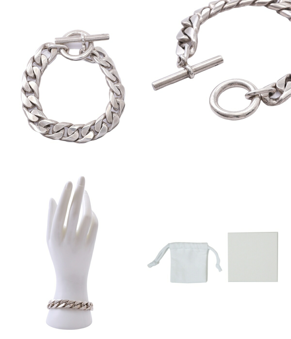 LAVER（ラバー） ： 13MM CURB CHAIN T BAR BR ： LAVER-NO-4