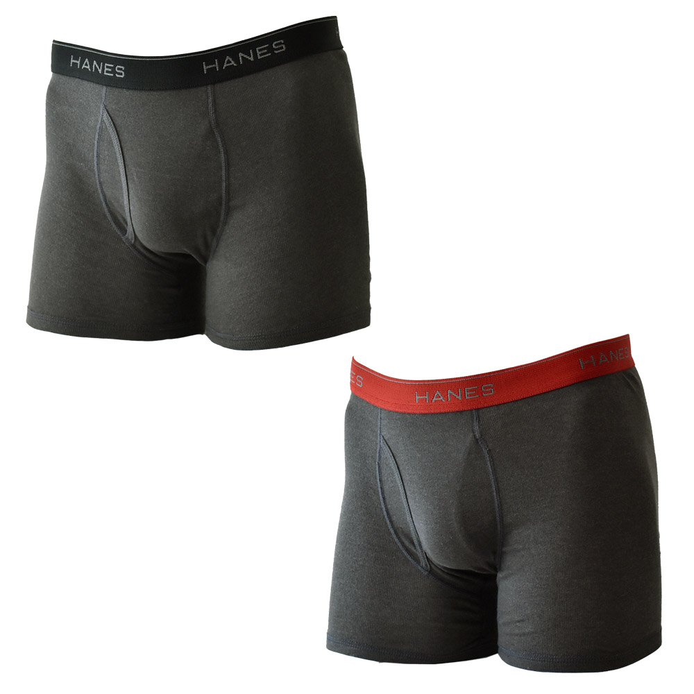 Hanes（ヘインズ） ボクサーパンツ メンズ ニットボクサー 前開き 2枚