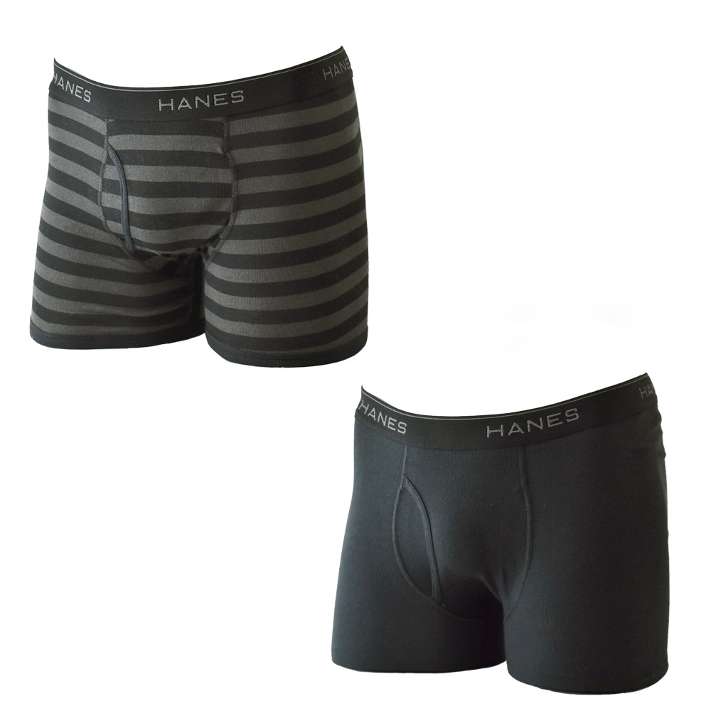 Hanes（ヘインズ） ボクサーパンツ メンズ ニットボクサー 前開き 2枚