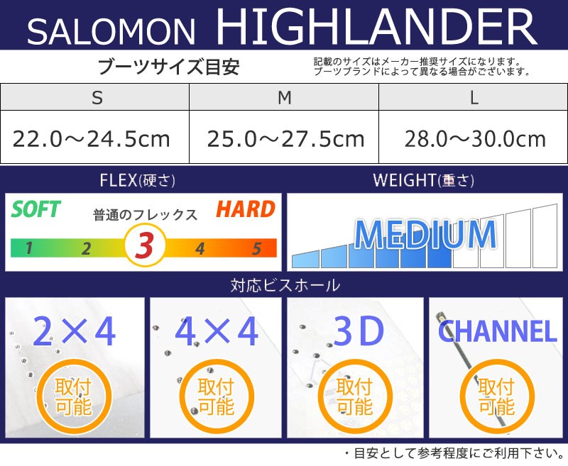 SALOMON（サロモン） 即出荷 20-21 SALOMON / サロモン HIGHLANDER
