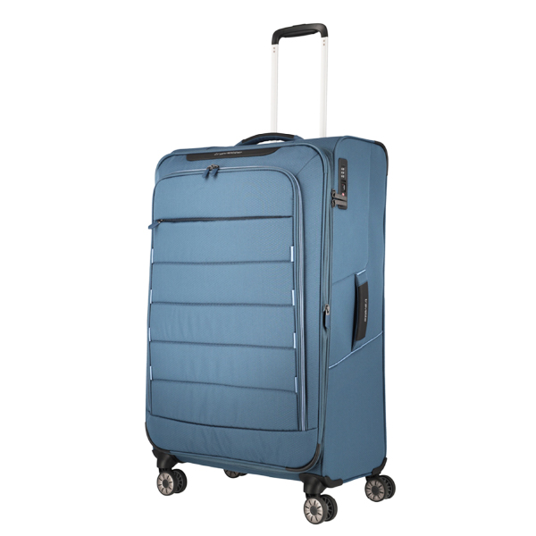 スーツケース Lサイズ 超軽量 トラべライト タイヤ 静音 片開き ソフト