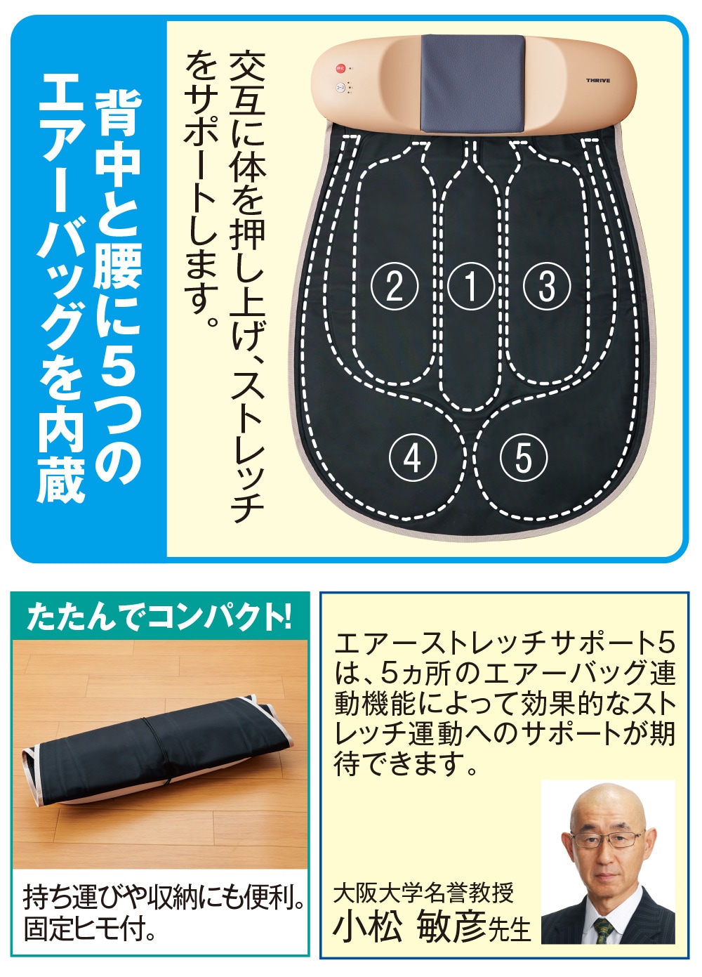 エアーストレッチサポート5 はぴねすくらぶ スライヴ THRIVE 大東電機