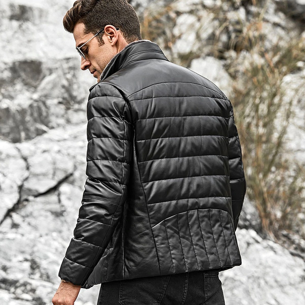 送料無料!】全10サイズ メンズ シープファーカラー ラムスキン