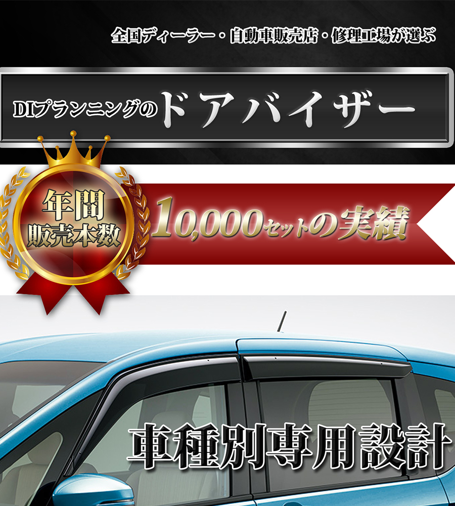 ホンダ（HONDA） 新型 WR-V WRV DG5 ドアバイザー 自動車パーツ カー