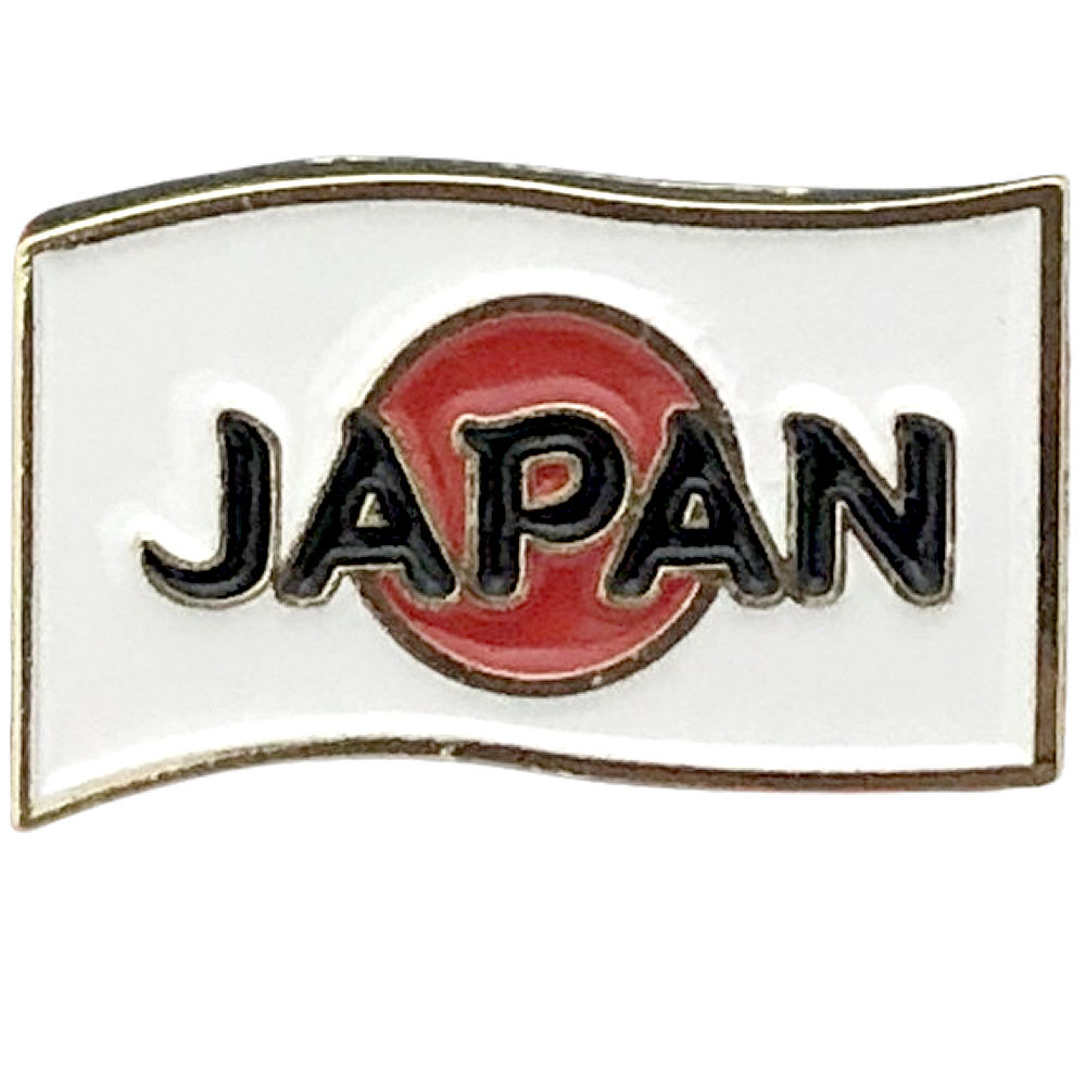 ピンバッジ JAPAN 和柄 ジャパン ピンズ 2.5cm x 1.6cm 安全留め具付き
