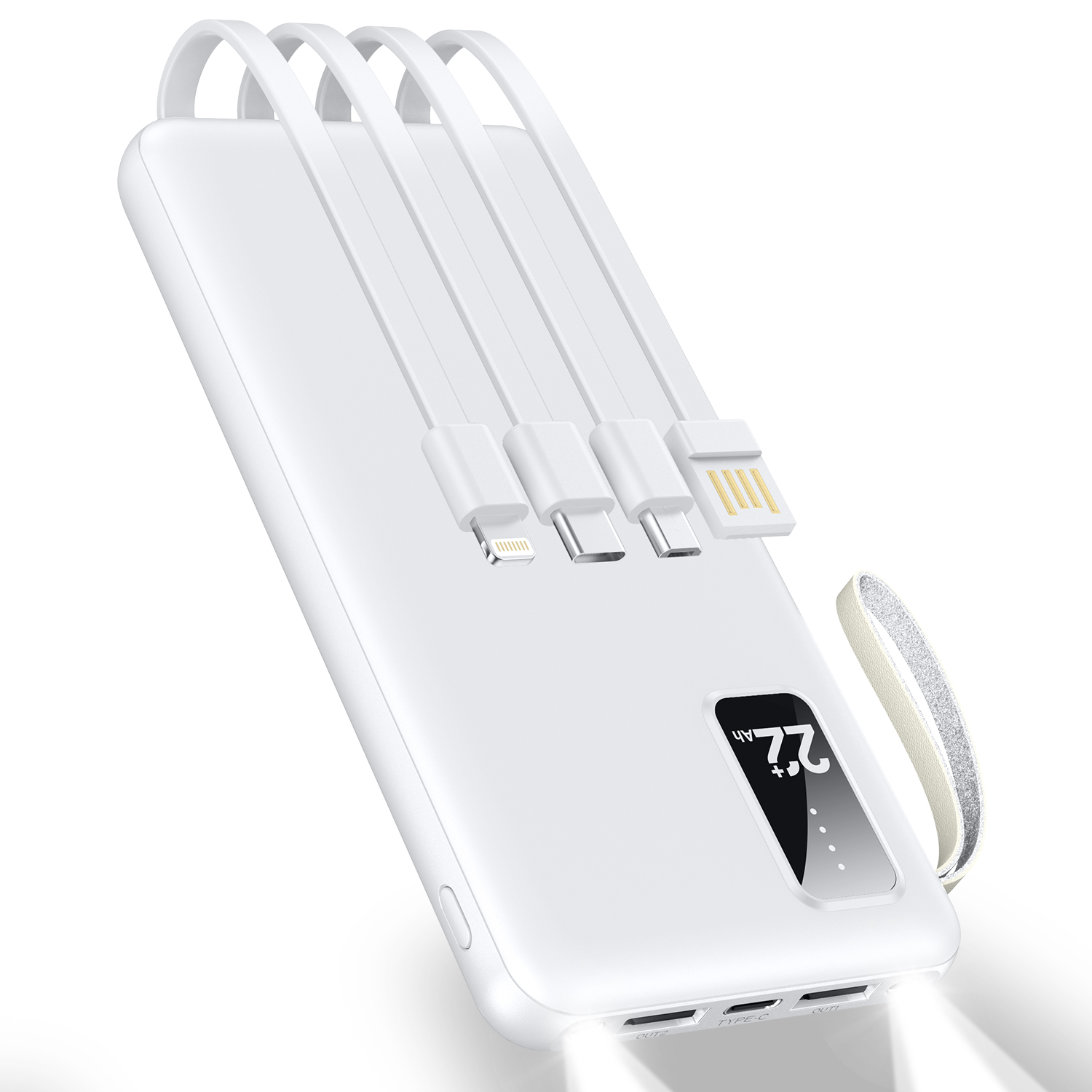 モバイルバッテリー 大容量 22800mAh 薄型 軽量 5台同時充電 急速充電