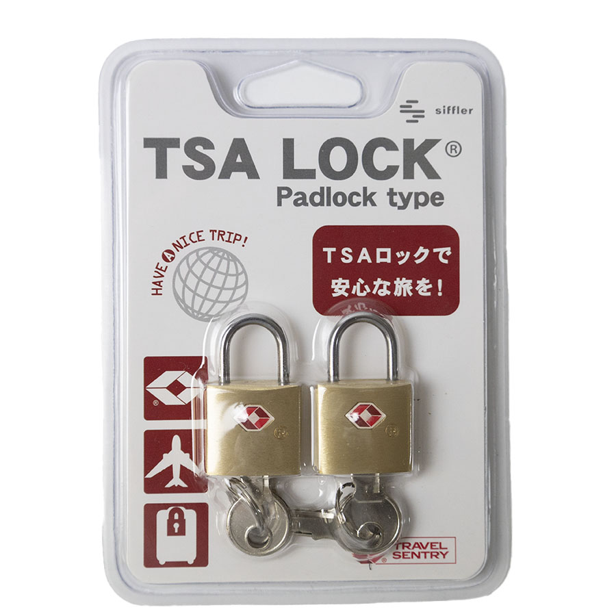 Siffler（シフレ） 南京錠 鍵 同一キー 2個セット TSAロック 防犯 盗難