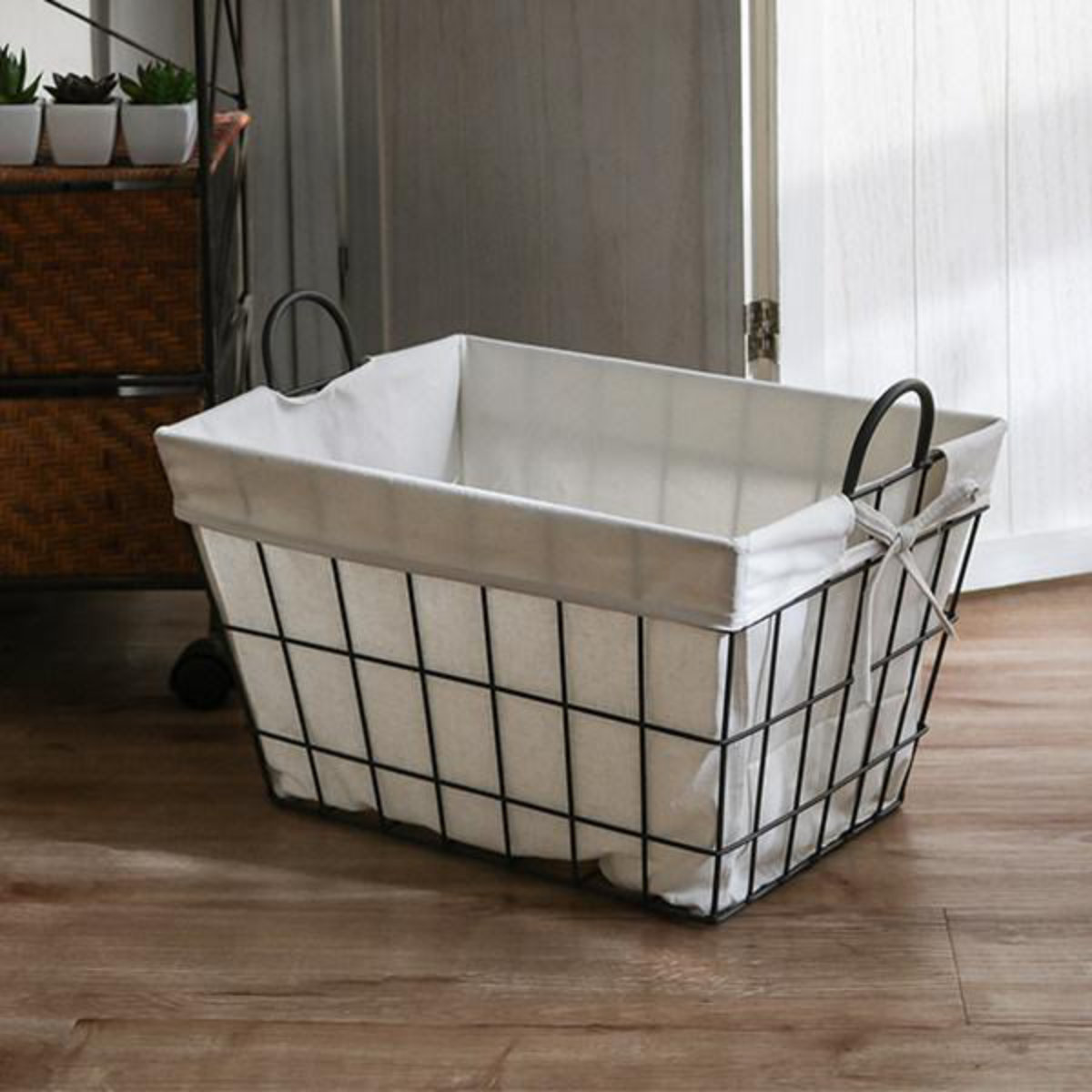 ちどり産業 ランドリーバスケット 布付きランドリーバスケット 角型