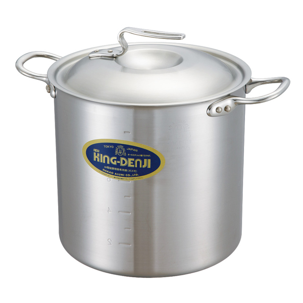 寸胴鍋 IH対応 約7L 21cm 業務用 ニューキングデンジ （ ガス火対応