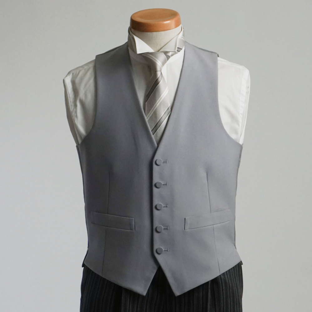 AB体 フォーマルベスト モーニングコート用 日本製 くるみボタン