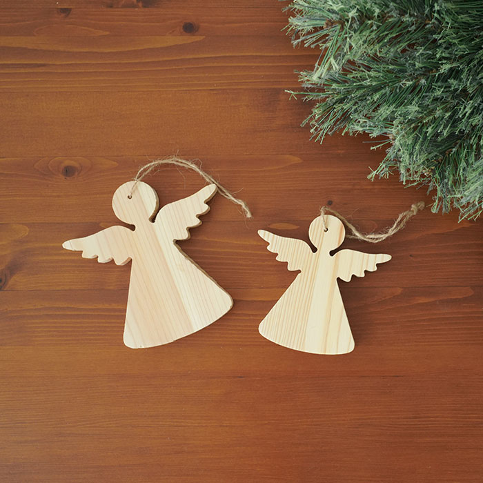 クリスマスツリー 飾り オーナメントエンジェル（天使） (大)12cm×1.2