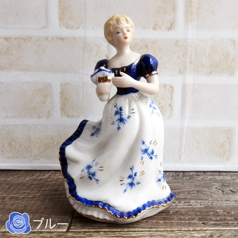 置物 陶製人形 瀬戸物 西洋陶器 せともの 昭和レトロ 陶器の人形