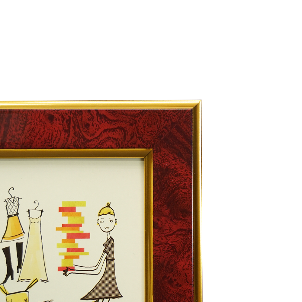 万丈（VANJOH） L判 フォトフレーム クラシック 大理石調 写真立て