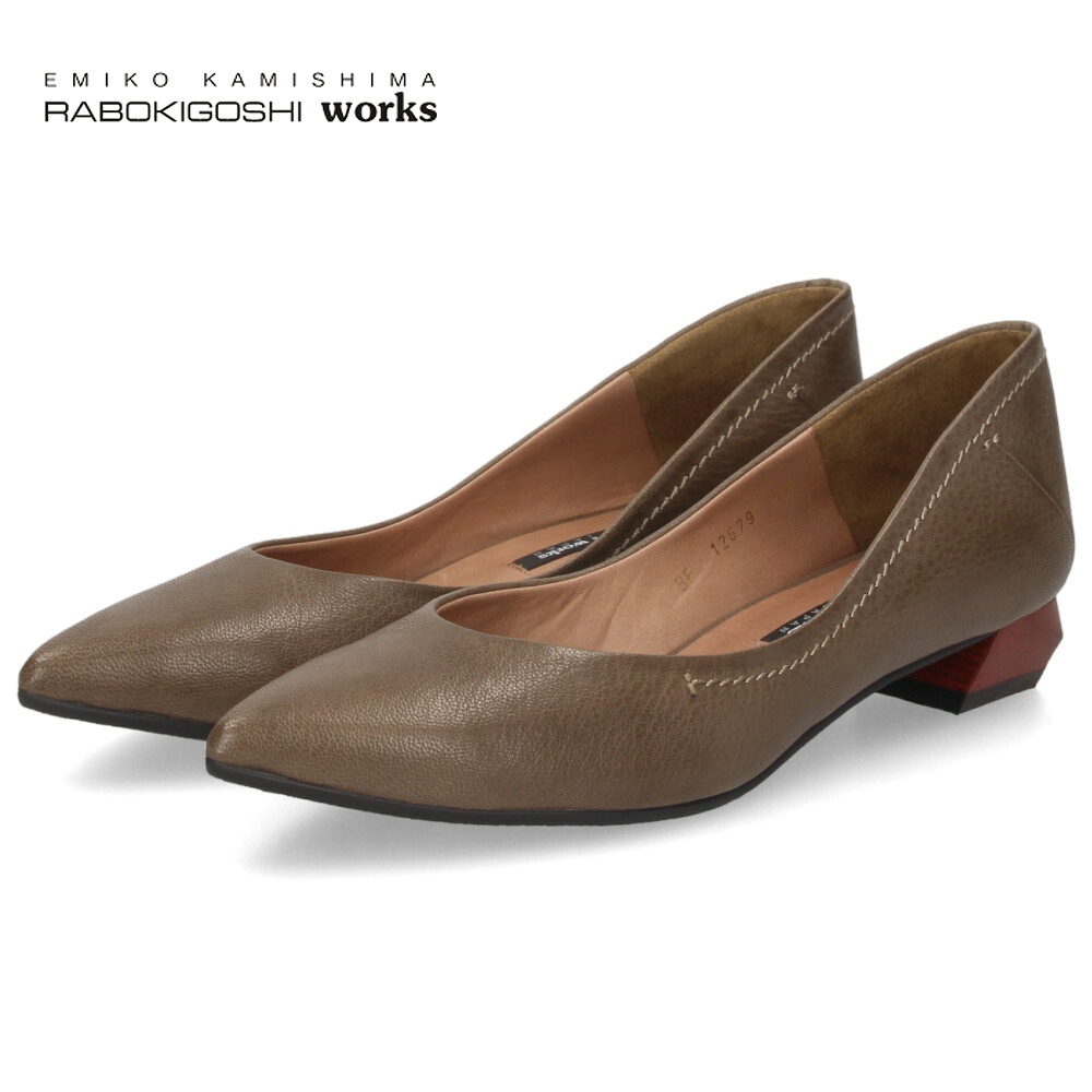 rabokigoshi works（ラボキゴシワークス） パンプス ローヒール 本革