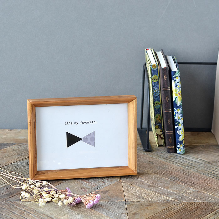 フォトフレーム おしゃれ Vシリーズ 2L判サイズ 直置き 壁掛け 木製