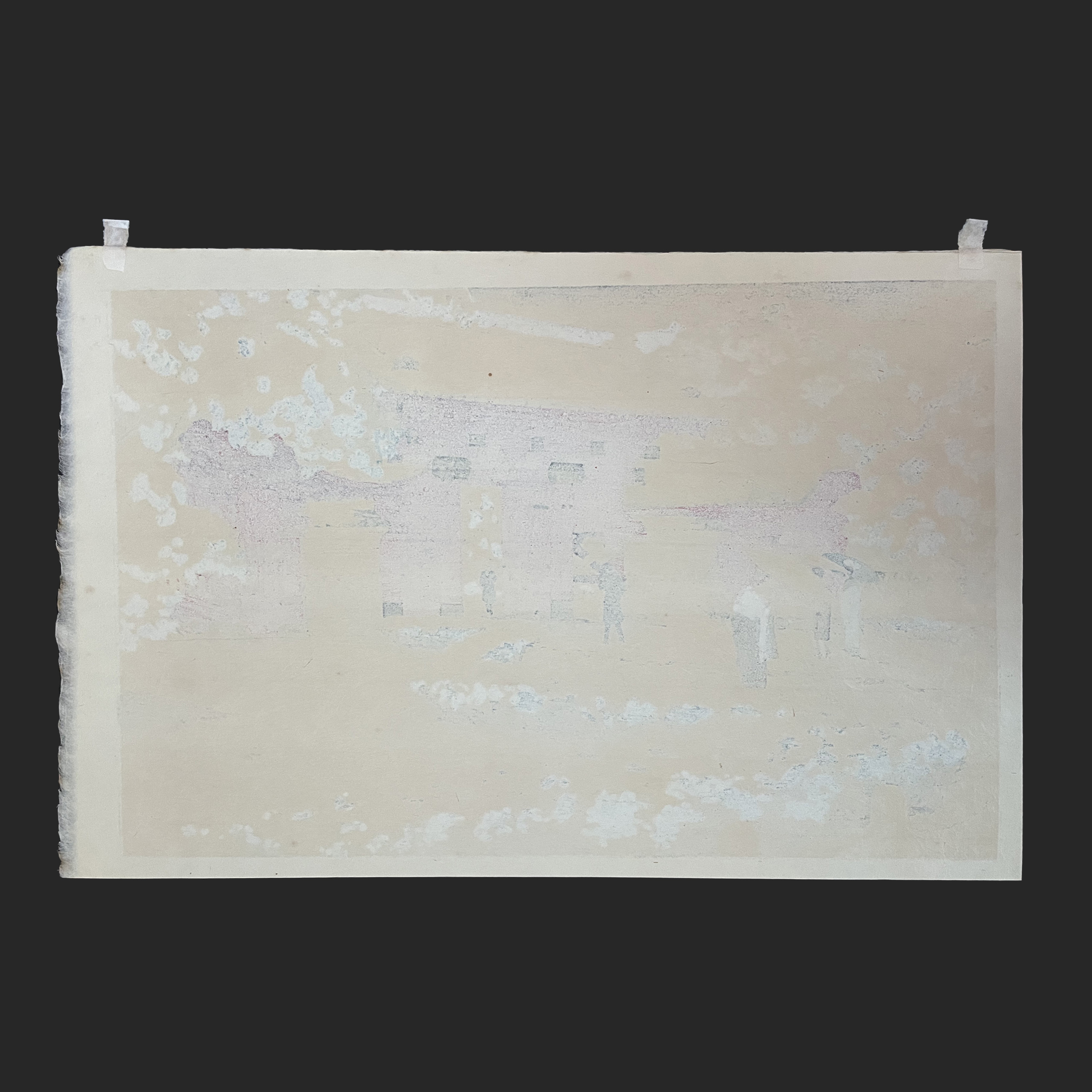 笠松 紫浪 KASAMATSU Shiro 本郷赤門の雪 | 新版画通販専門店：新版画