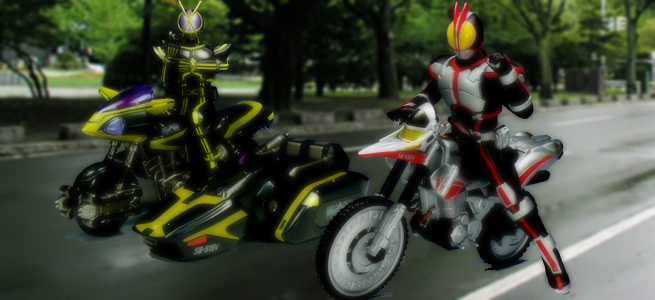 バンプレスト 仮面ライダー555 フィギュア＆バイク