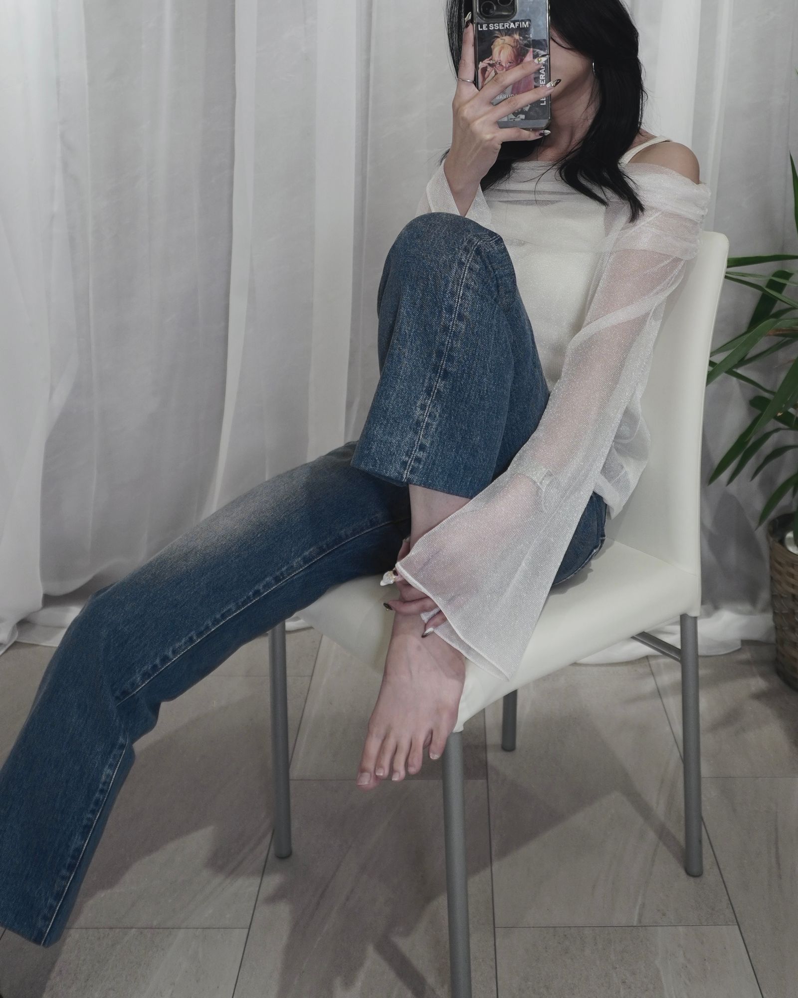 TANAKA - STRAIGHT JEAN TROUSERS / ストレートジーンズ トラウザーズ