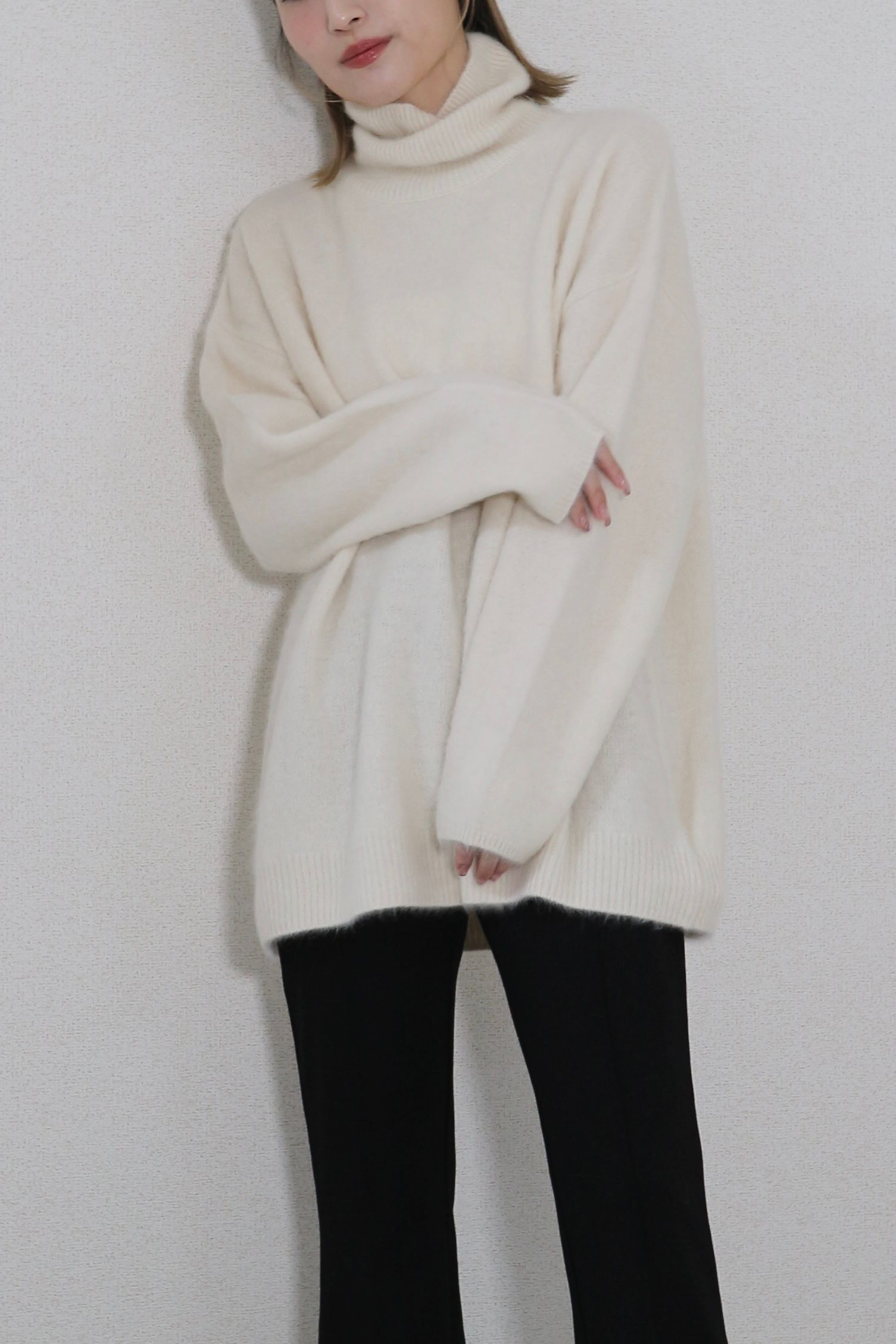 CASA FLINE - FOX HIGH NECK KNIT TOPS / フォックスハイネックニット