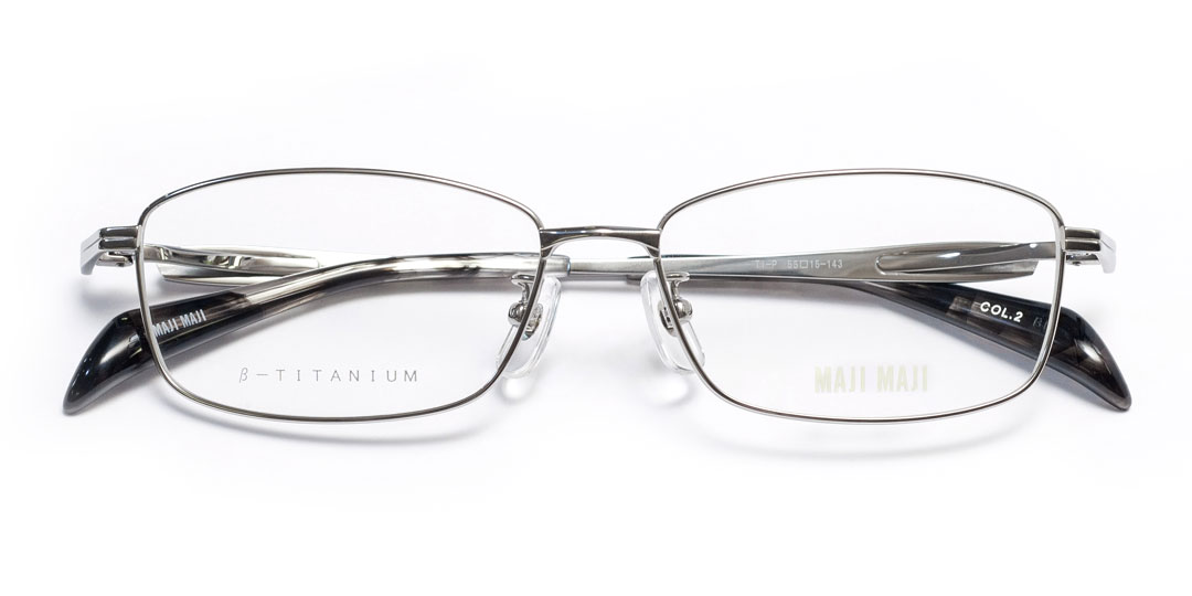 MAJI MAJI マジマジ MM1-351 C.2ライトグレー βチタンバネ蝶番チタン製