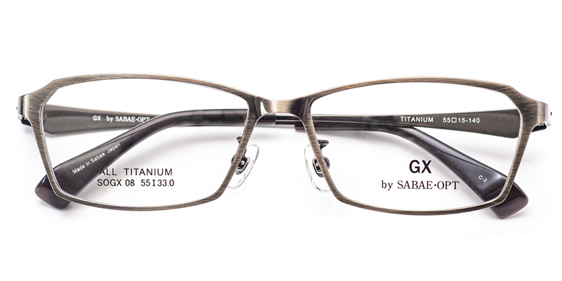 SOGX-08-C2 バネ蝶番チタン日本製眼鏡 GX by SABAE・OPT(サバエオプト