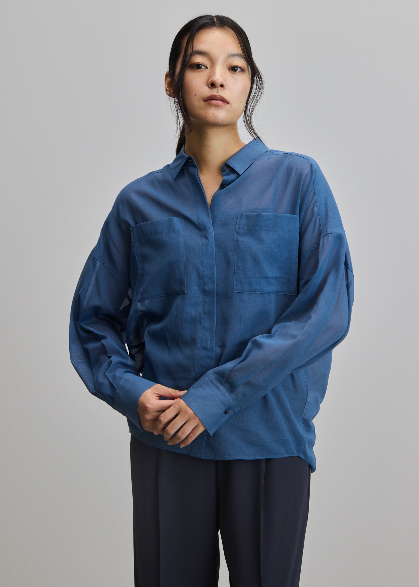 オーガニックコットンシアーシャツ - SOÉJU online store｜上質な大人