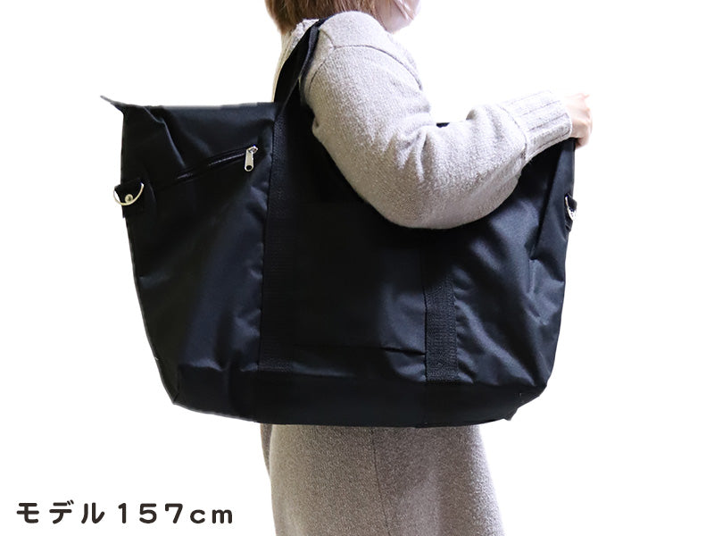 ボストンバッグ 旅行 大容量 黒 W44×H38×D16cm バック 黒 大きい 鞄