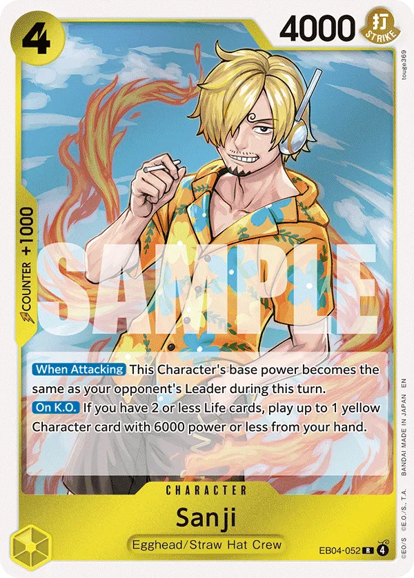 EB02-054_p2 Sanji One Piece Card Game Card | One Piece Card Game