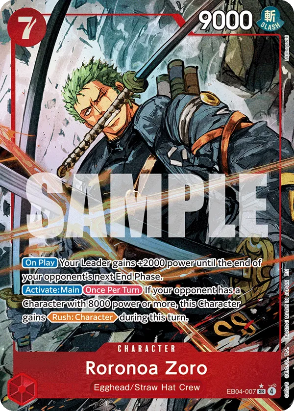 EB04-007_p1 Roronoa Zoro One Piece Card Game Card | One Piece Card